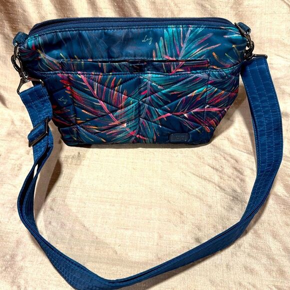 lug Claire RFID Blocker Crossbody Bag Wallet In Tropical Multi - Picture 1 of 12